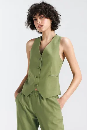 Classic Button-Up Vest Elegance