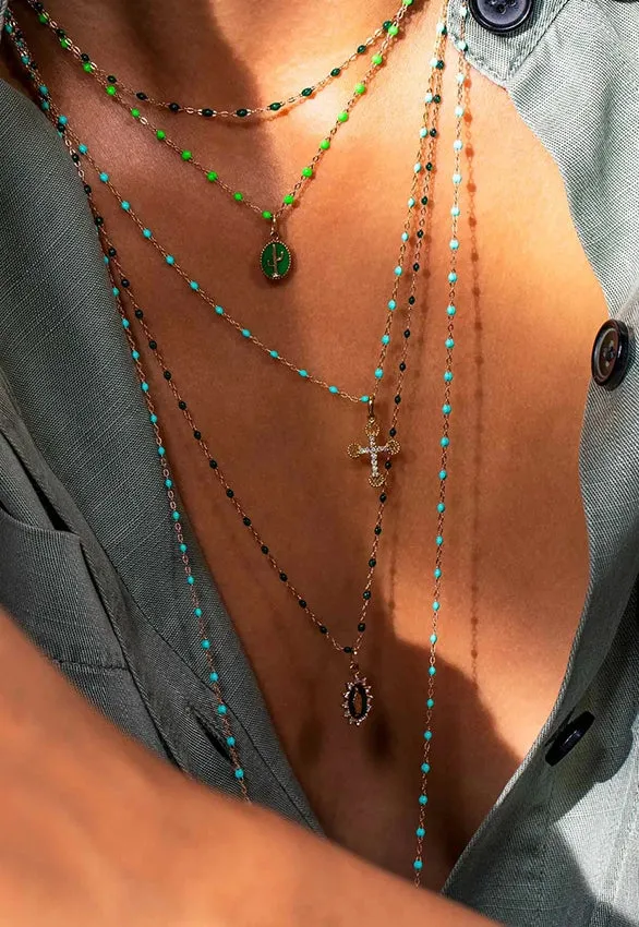 Classic Gigi Necklace - Jeans 16.5"