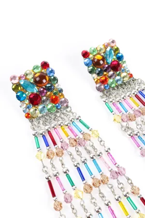 Confetti Bead Fringe Earrings