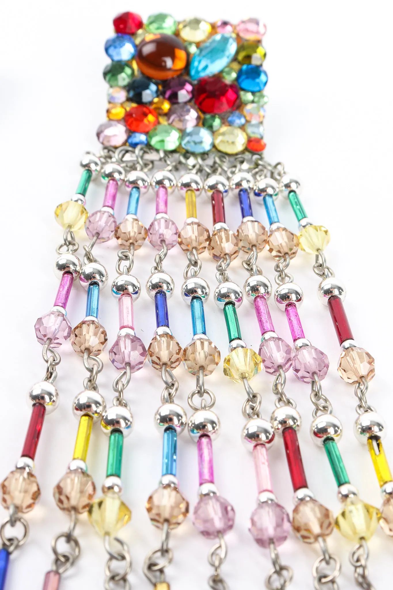 Confetti Bead Fringe Earrings