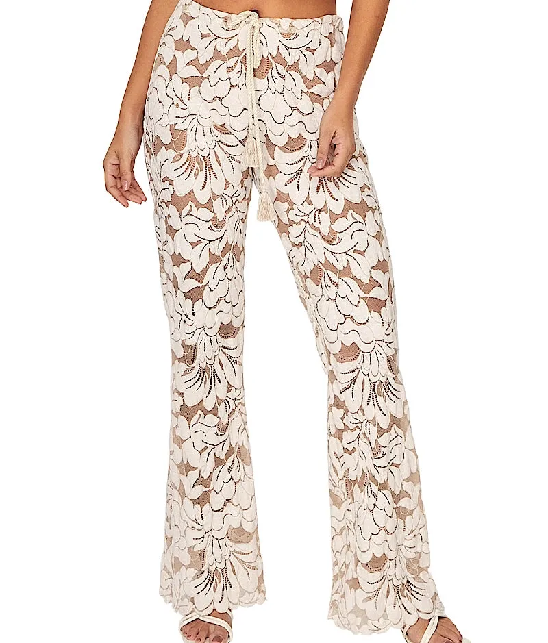 Creme-403 Camisole Crop-Creme 496 Pants