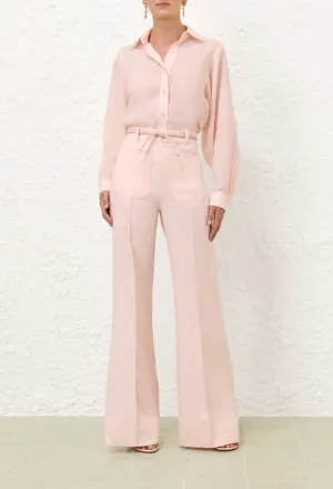 Crush Linen Flare Pant