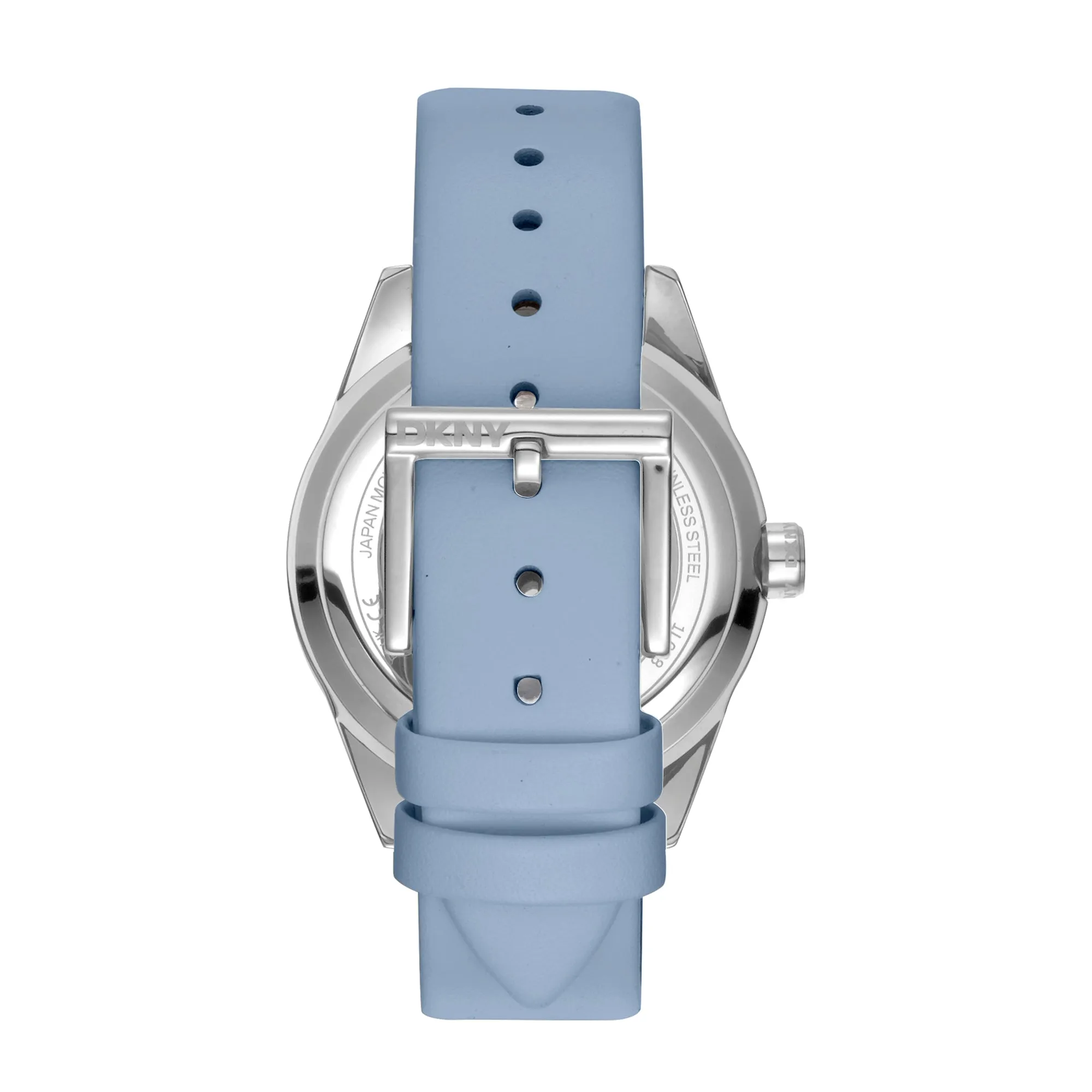 DKNY ACTIVE Women's Blue Dial Leather Strap Watch