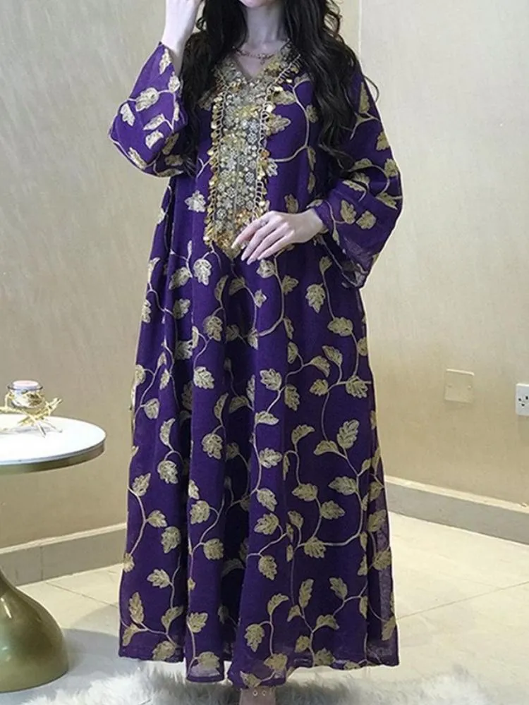 Embroidered Sequin Dress