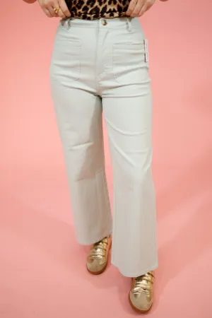 Entro Front Patch Pocket Jeans, SEAFOAM