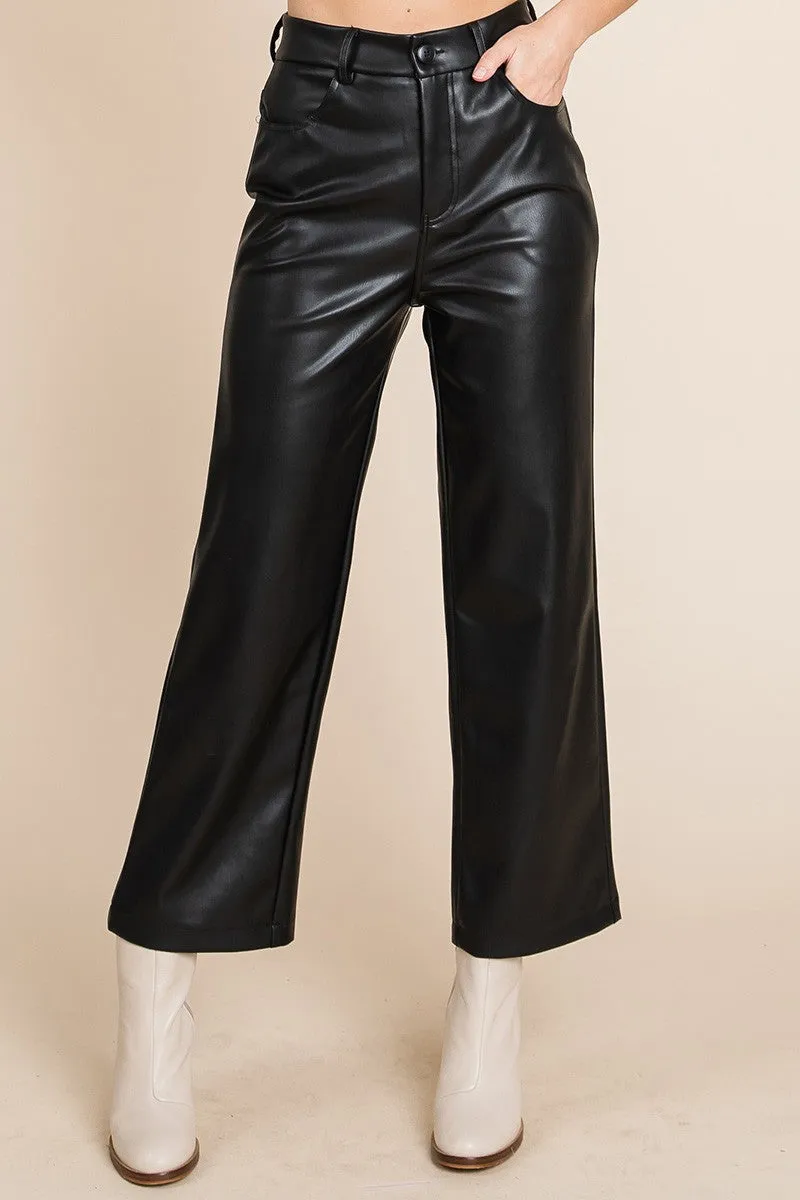 Faux Leather Pants