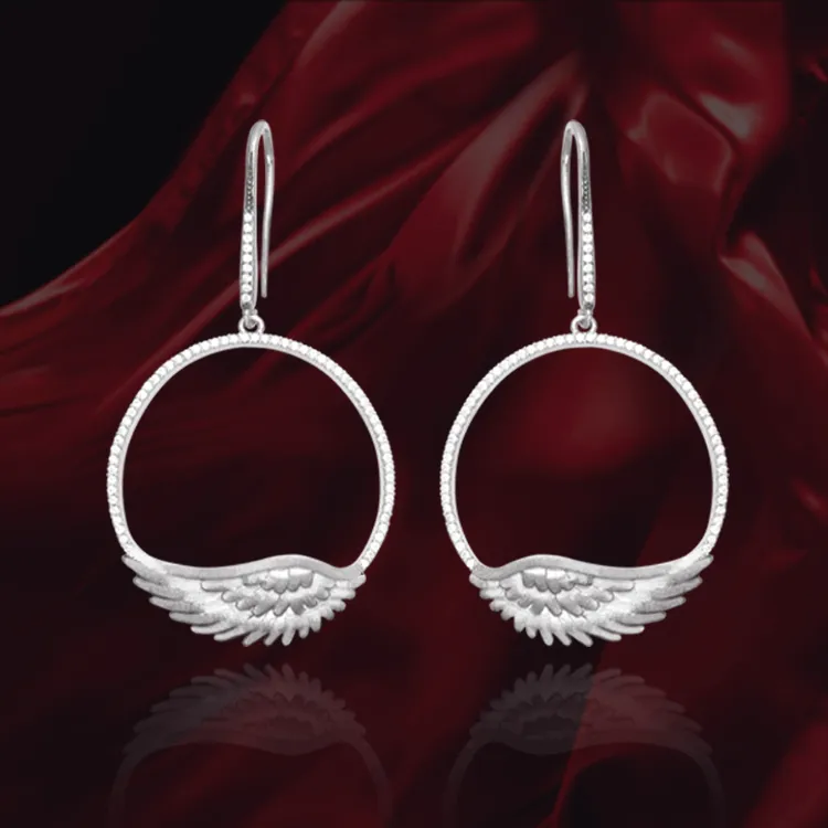 Feathered Halo Earrings