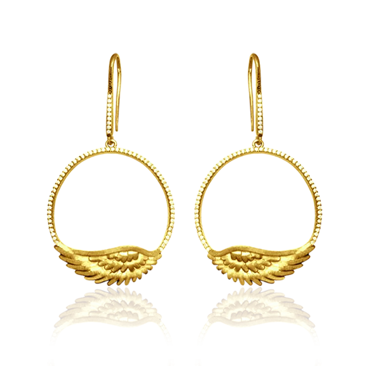Feathered Halo Earrings