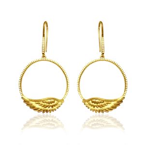 Feathered Halo Earrings