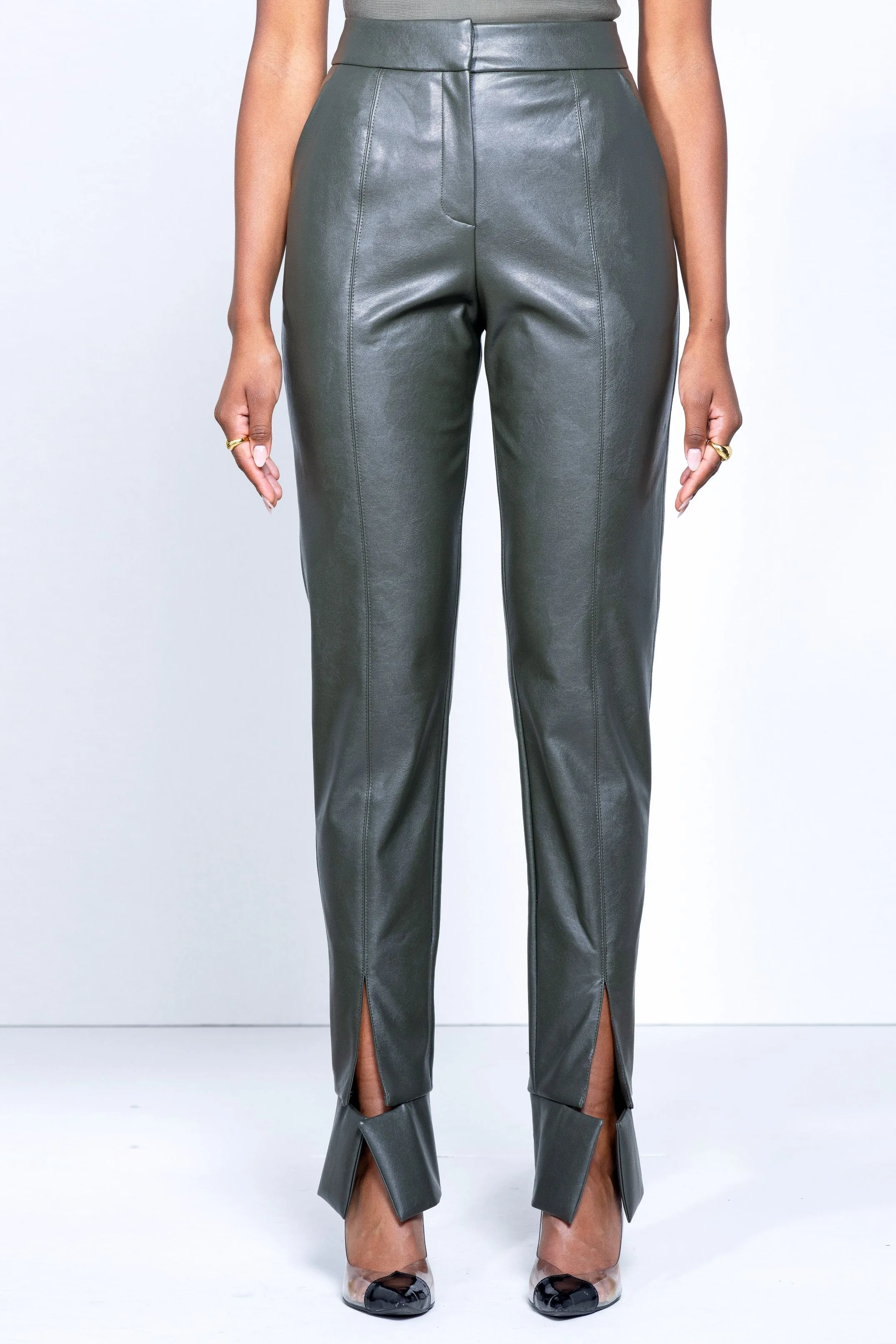 FENI PANTS | FAUX LEATHER