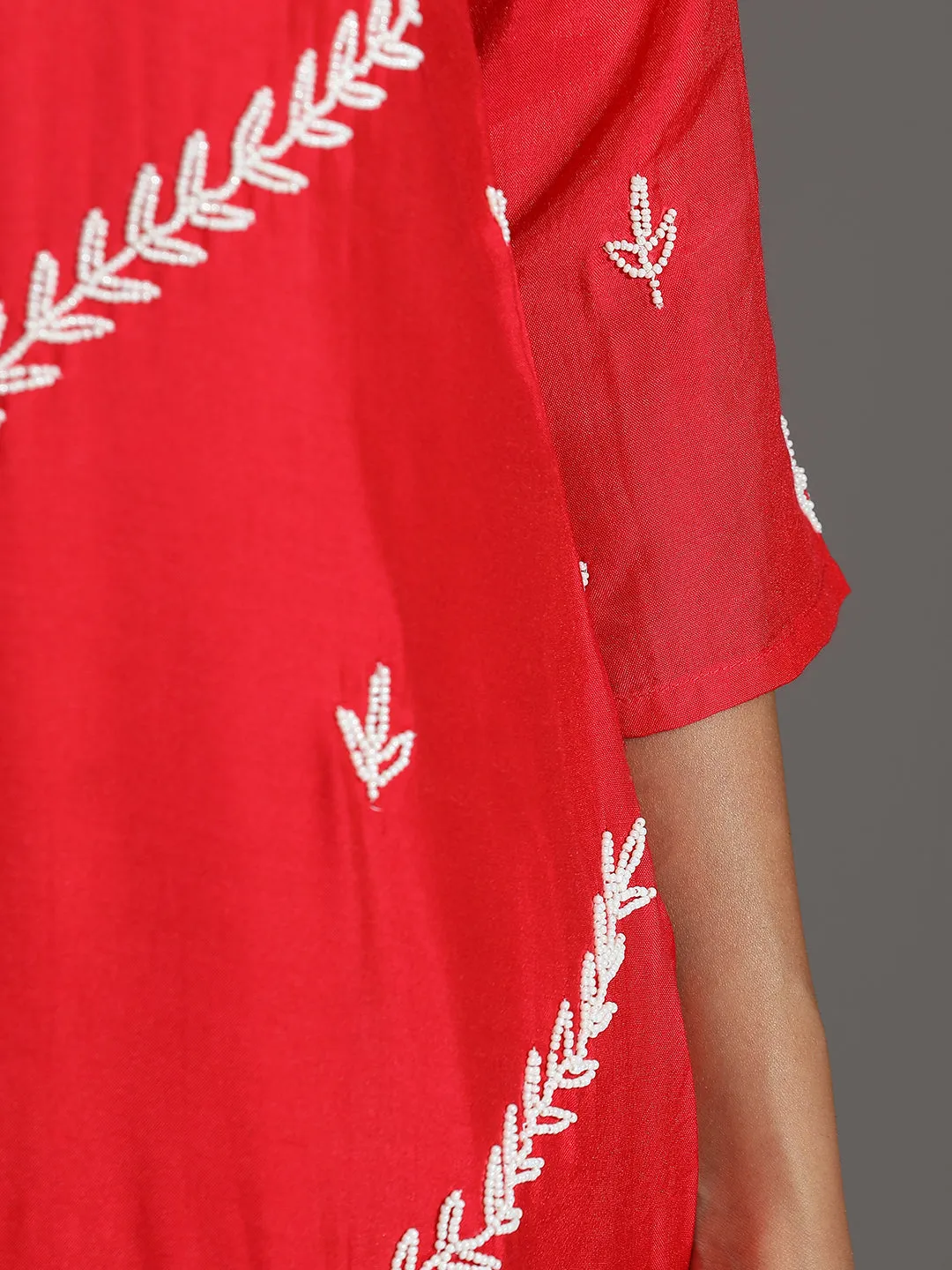 Festive Silk Embroidered Suit Set