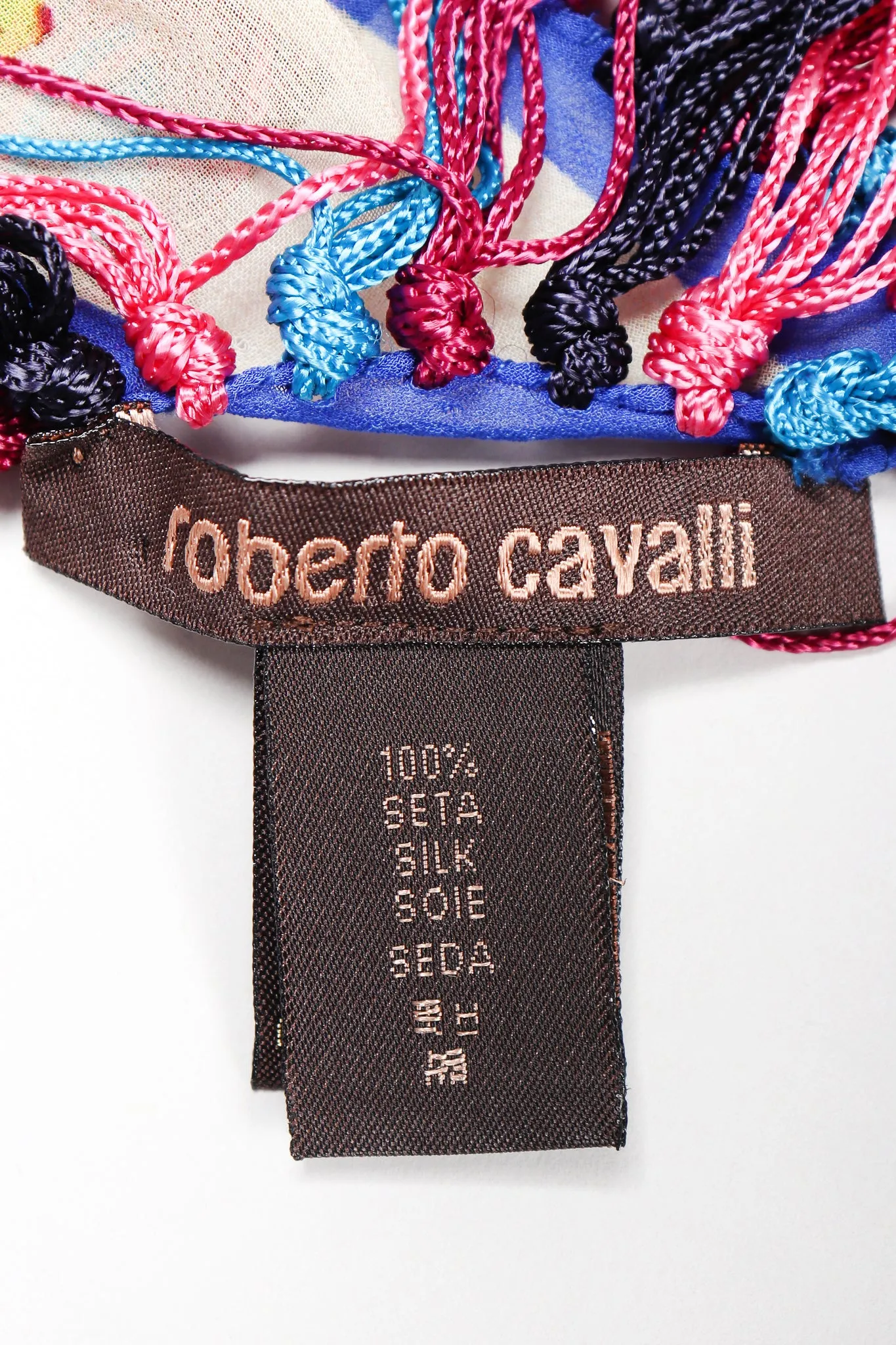 Floral Fringe Kaleidoscope Shawl