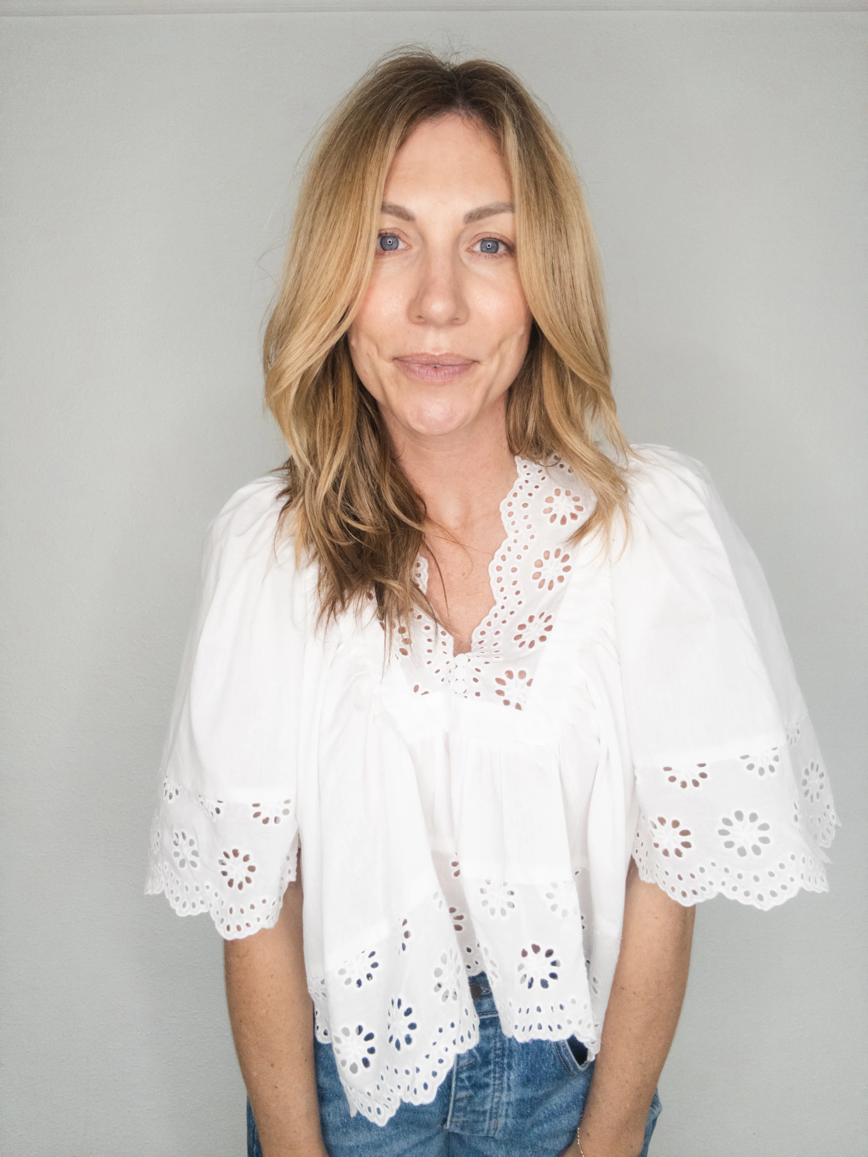 Flowing Hollow Lace Top