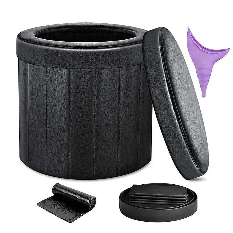 Folding Portable Toilet Camping Bucket