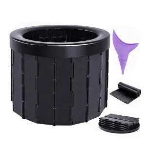 Folding Portable Toilet Camping Bucket
