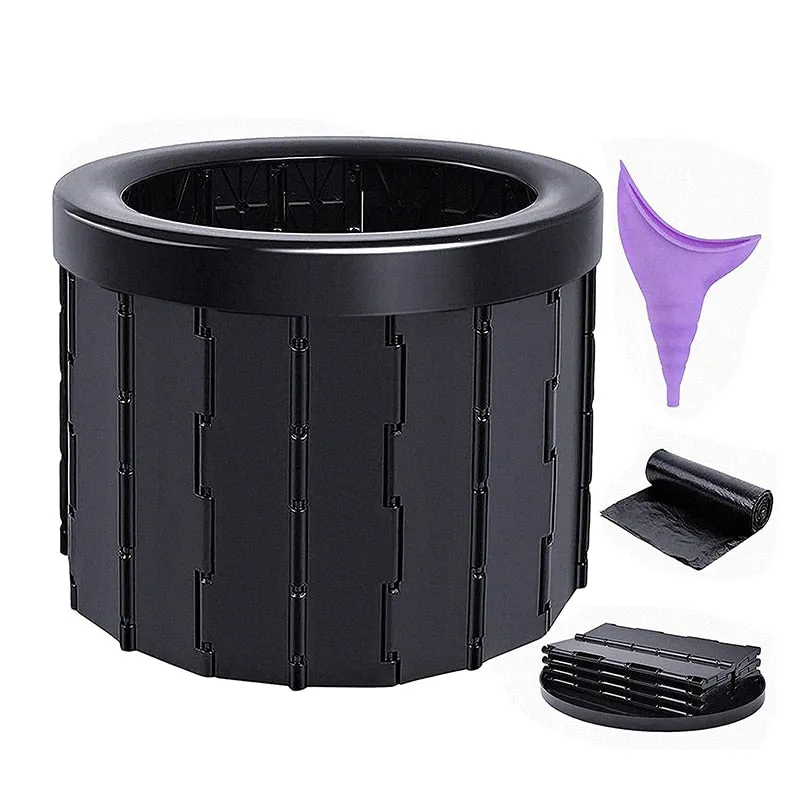 Folding Portable Toilet Camping Bucket