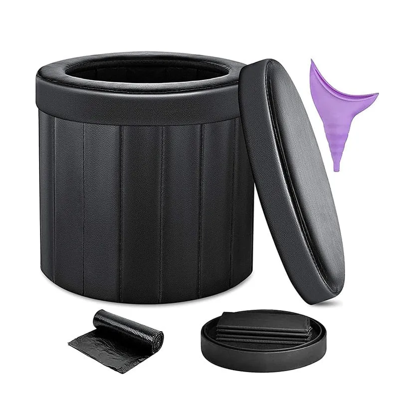 Folding Portable Toilet Camping Bucket
