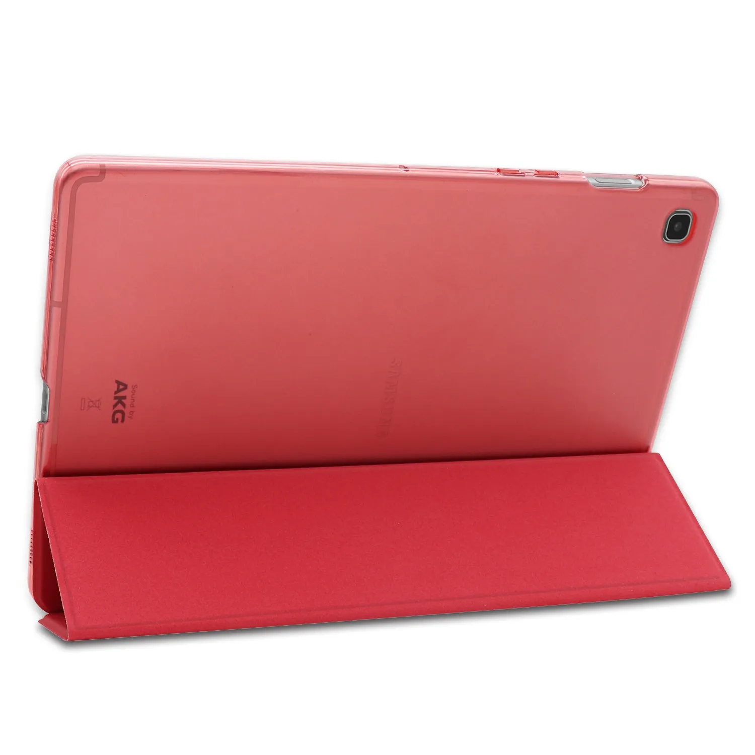 For Samsung Tab S5E 10.5 T720 Ultra-thin PU Leather Bracket Tri-fold Protective Case with Sleep Function purple