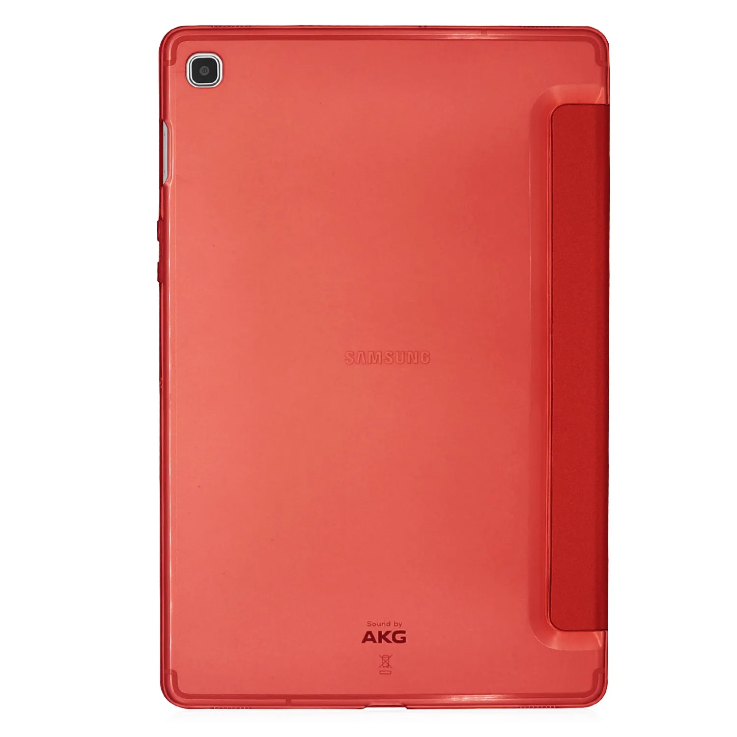 For Samsung Tab S5E 10.5 T720 Ultra-thin PU Leather Bracket Tri-fold Protective Case with Sleep Function Rose gold