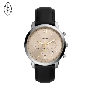 Fossil Analog Men's Watch Stainless Steel Leather Strap - FS5885