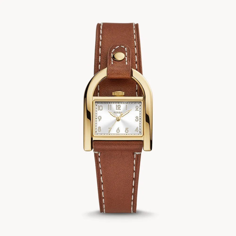 Fossil Harwell Gold Pro-Planet Leather Women's Watch - ES5264