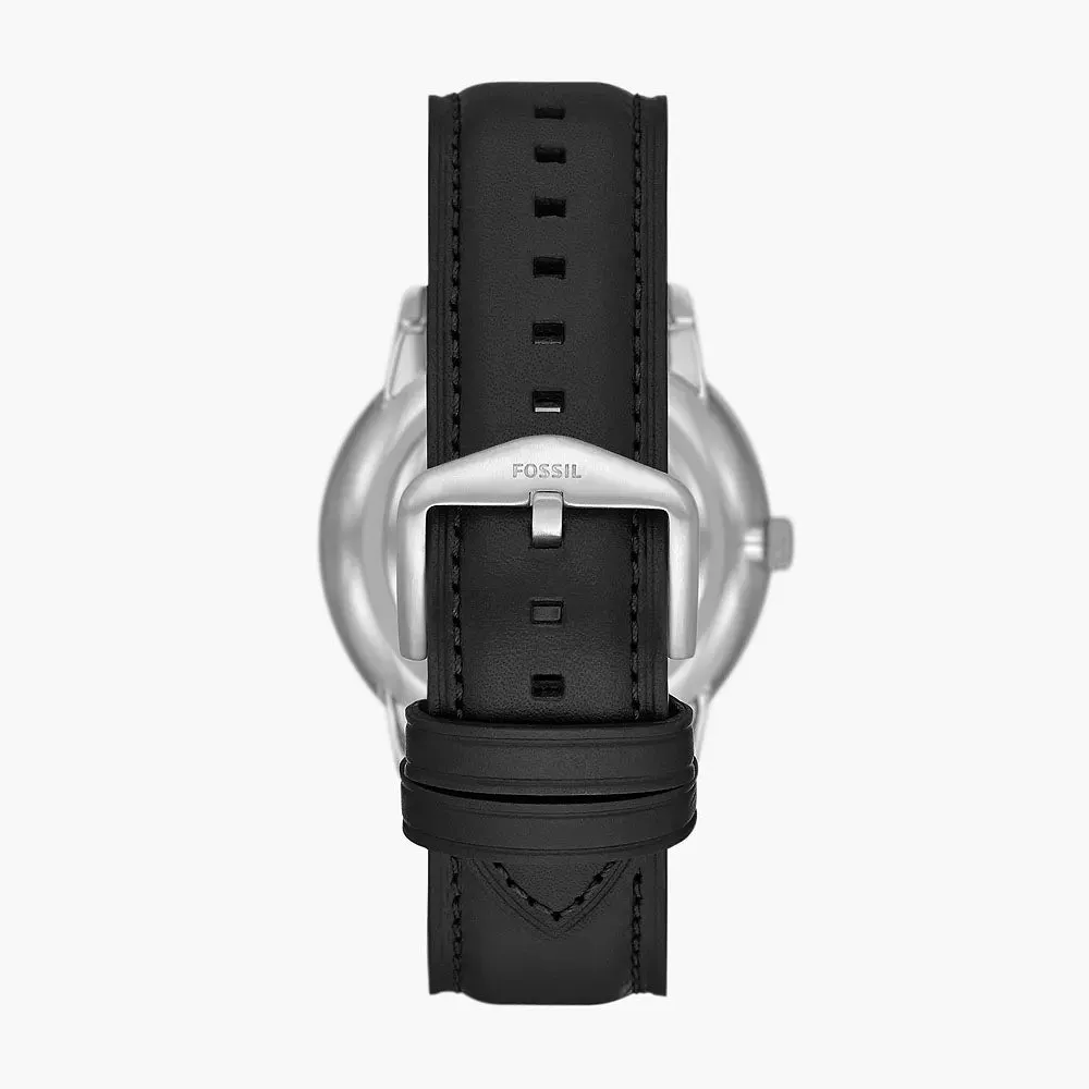 Fossil Neutra Men's Moonphase Multifunction Black Leather Watch - FS5904