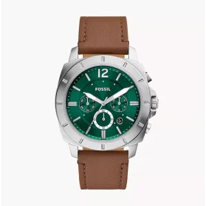 Fossil Privateer Chronograph Brown Leather Watch