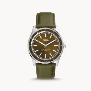 Fossil Sullivan Solar Silver Leather Men's Watch - BQ2663