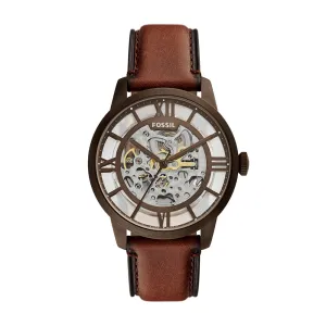 Fossil Townsman Automatic Brown Eco Leather Men's Watch - ME3225