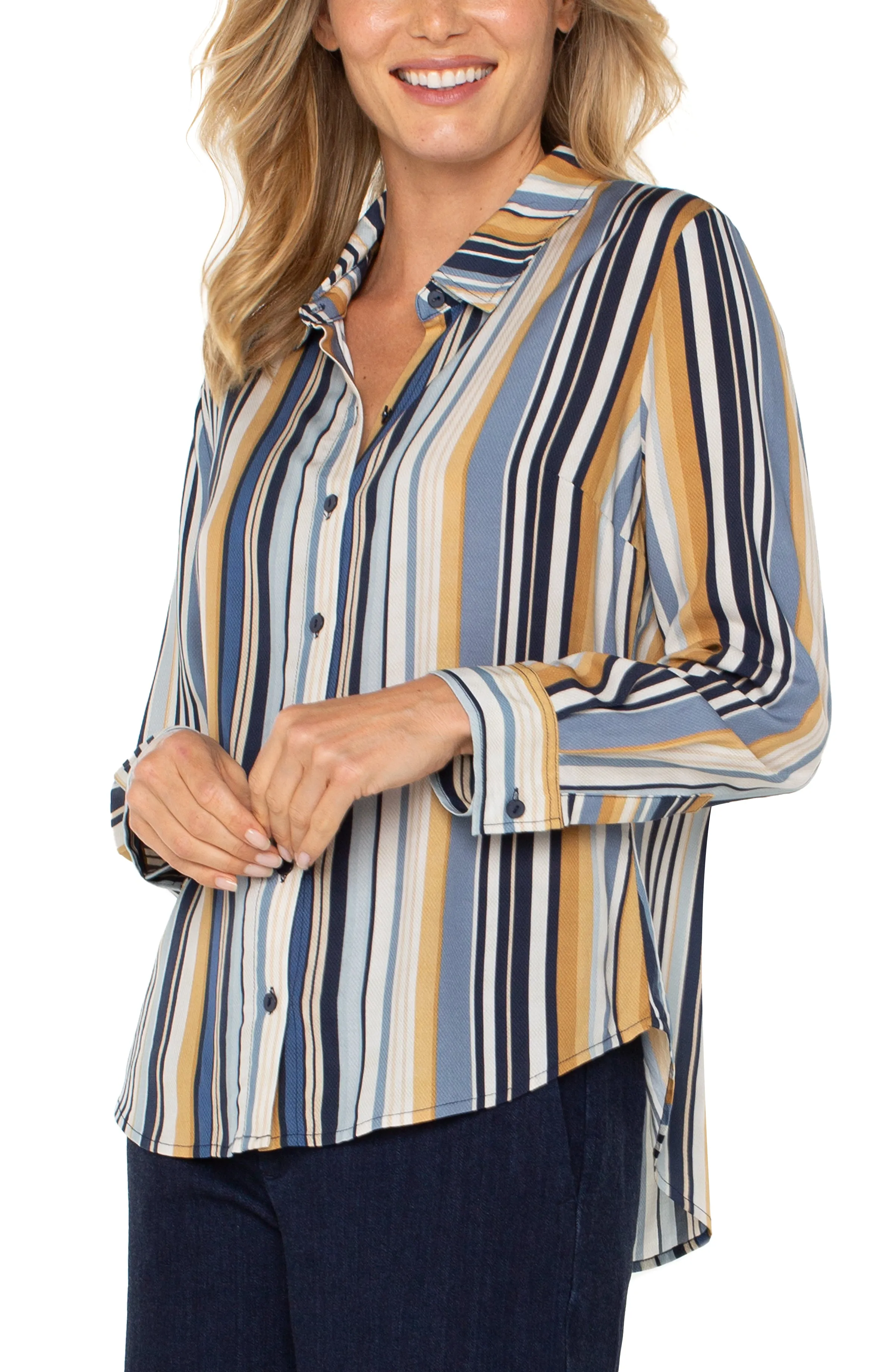 French Blue Stripe Shirt