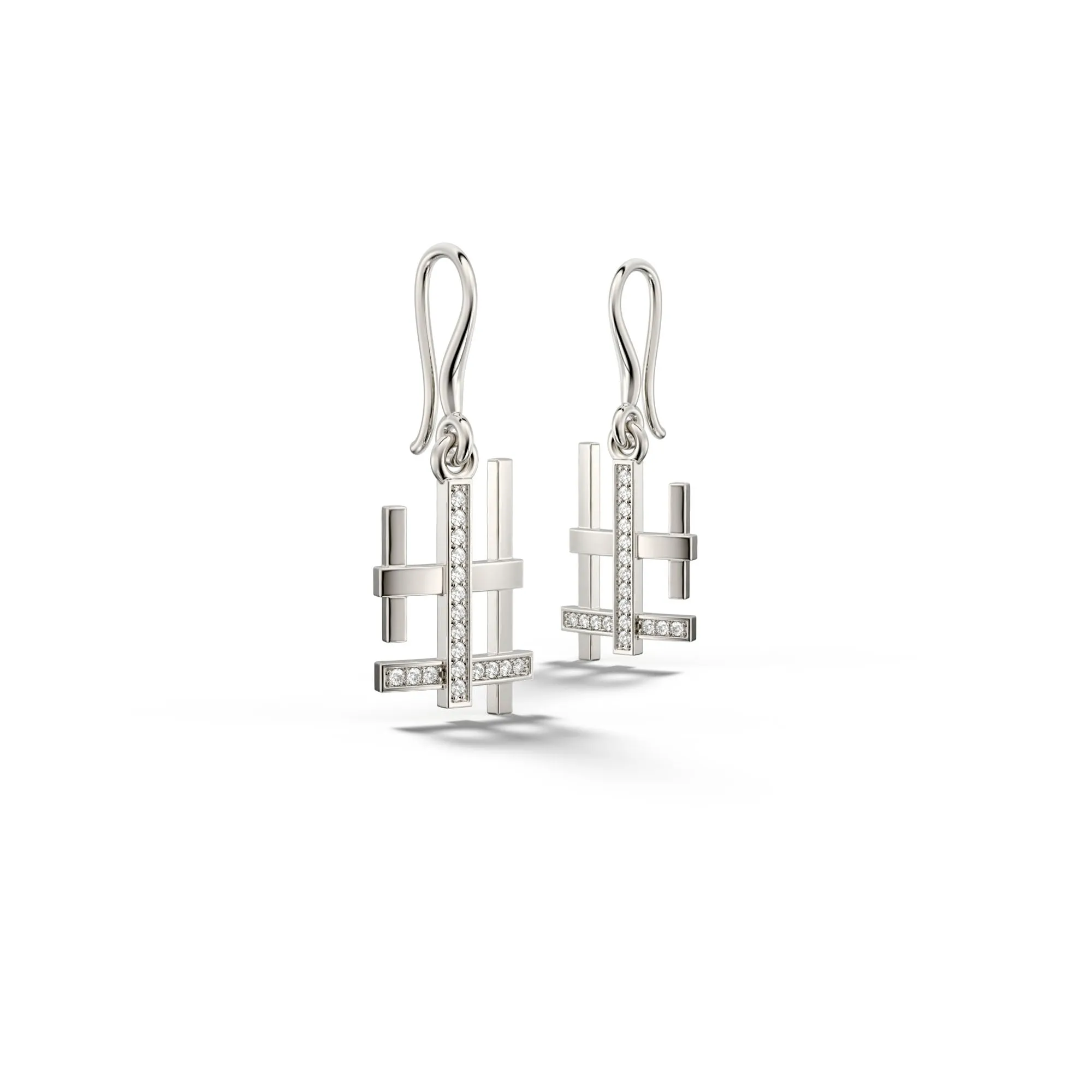 Gaea 18k Yellow Gold Diamond Earring