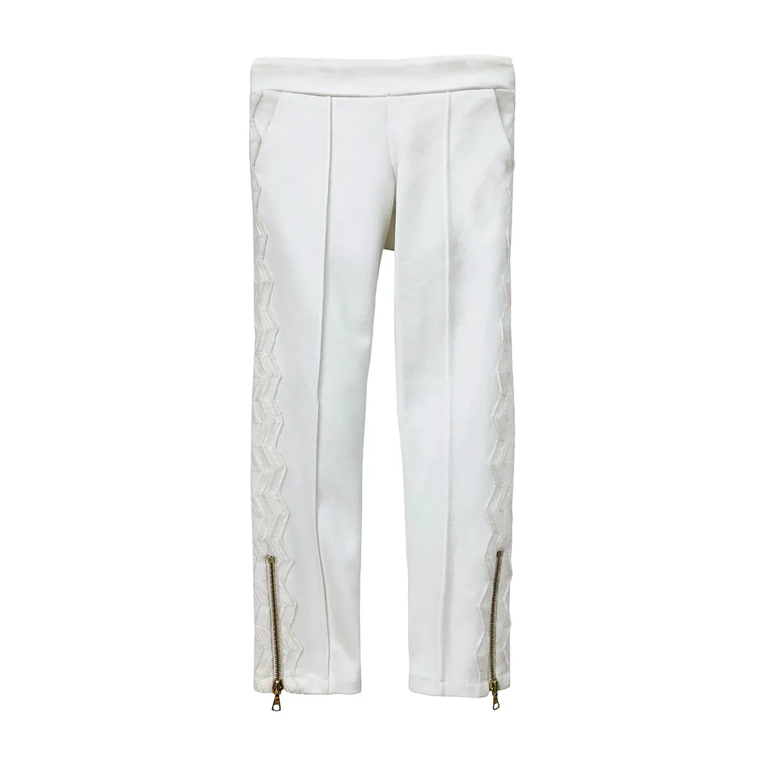 Girls Dalia Lace Trimmed Pants