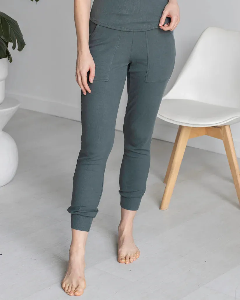 Grace & Lace Essential Ribbed Jogger Pants