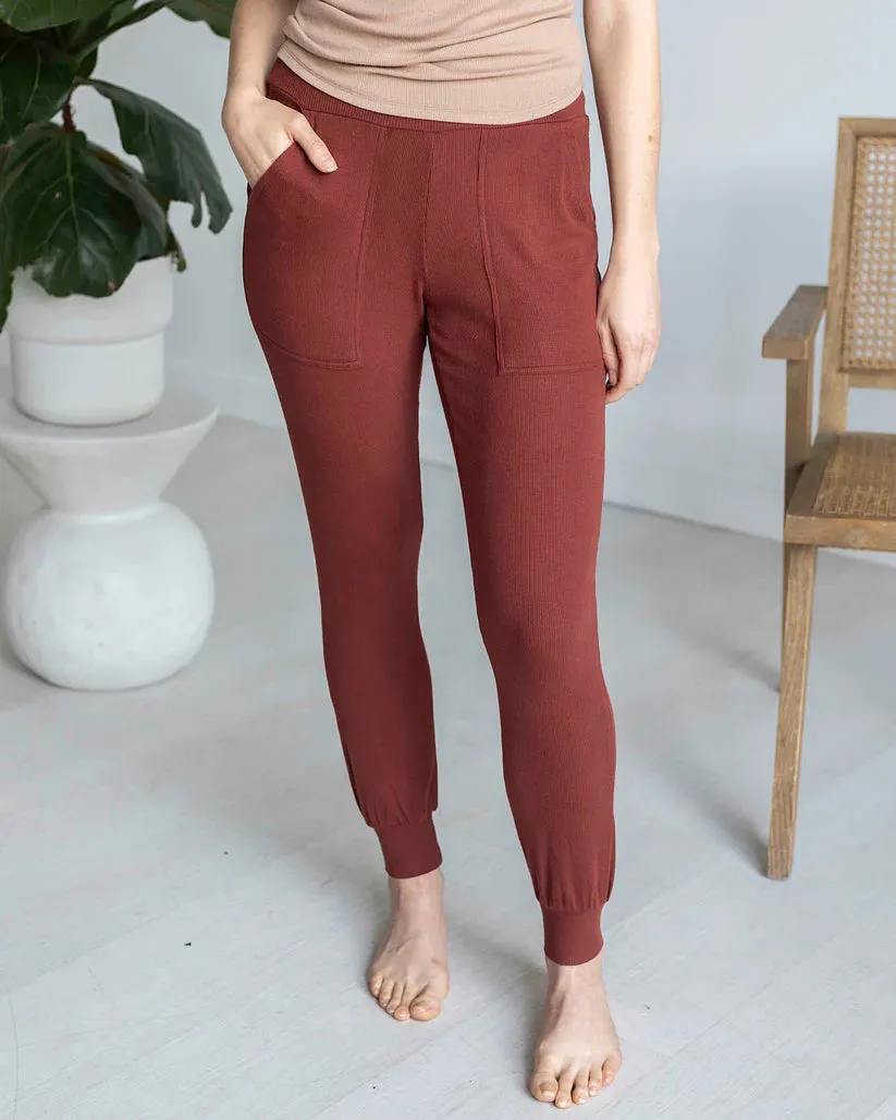 Grace & Lace Essential Ribbed Jogger Pants