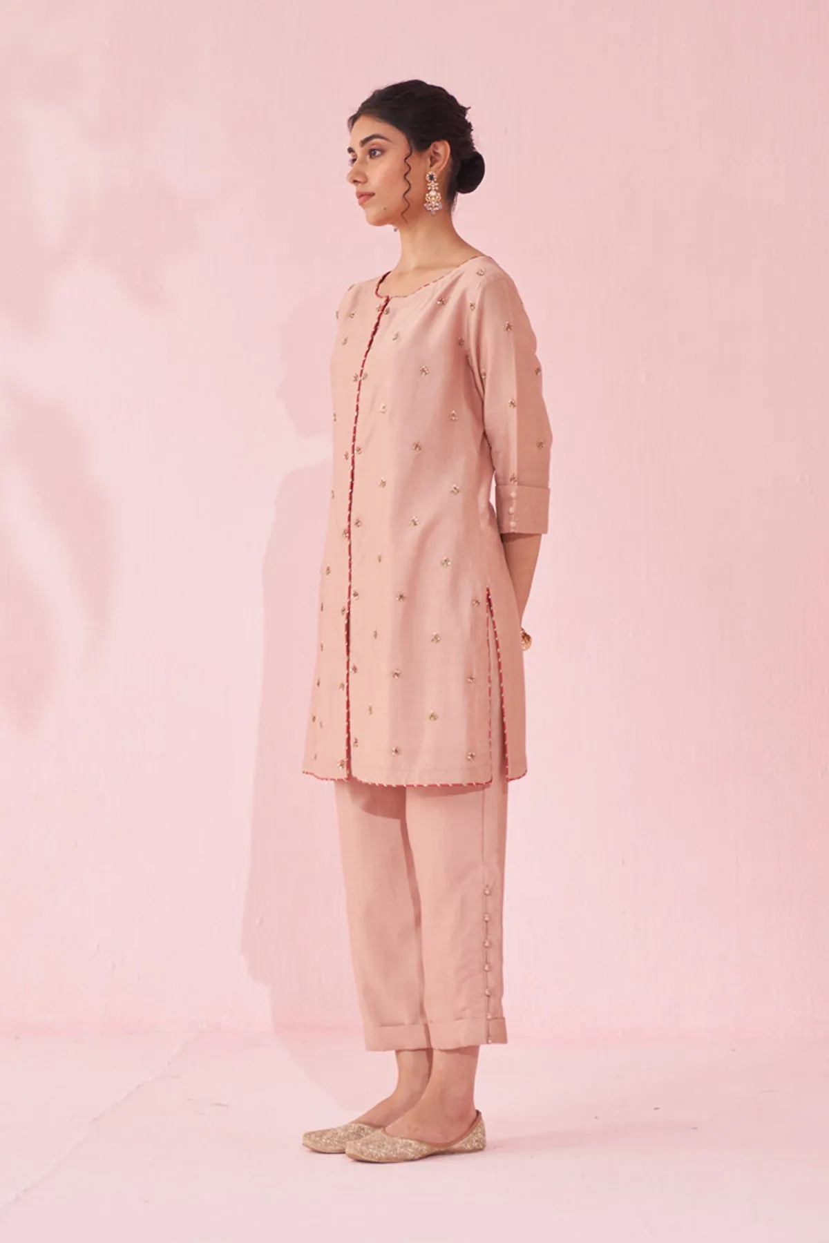 GULBADAM BLUSH PINK CO-ORD SET