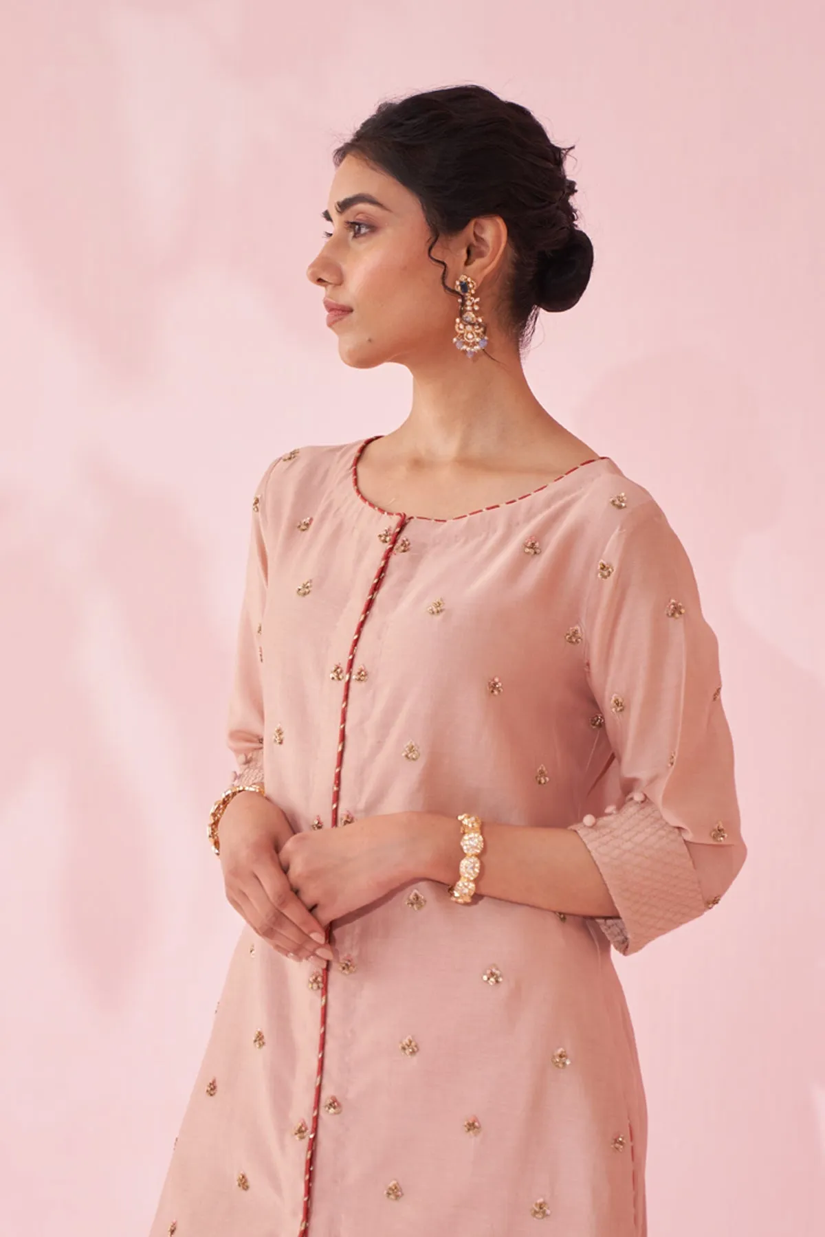 GULBADAM BLUSH PINK CO-ORD SET