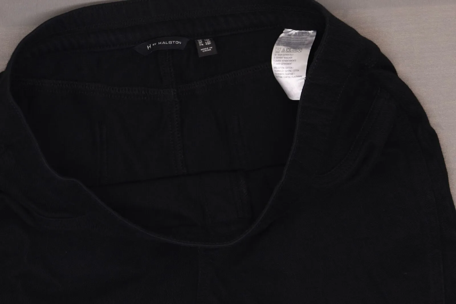 H by Halston Women's Petite Knit Denim Ankle Pants with Front Seam