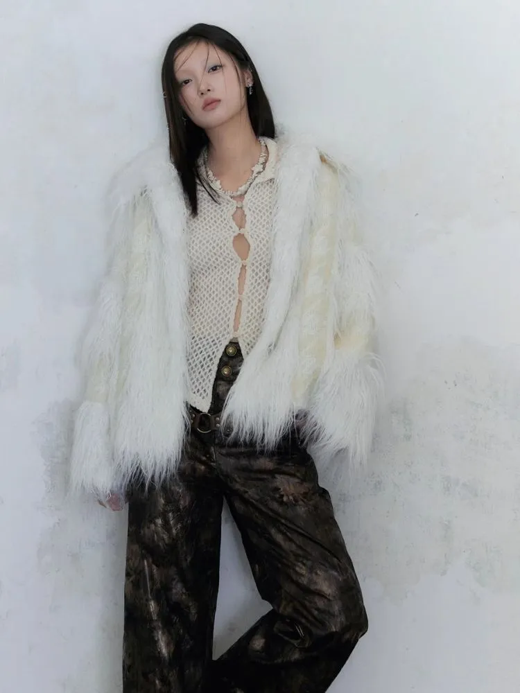 High-waisted vintage chic wide-leg pants【s0000004954】