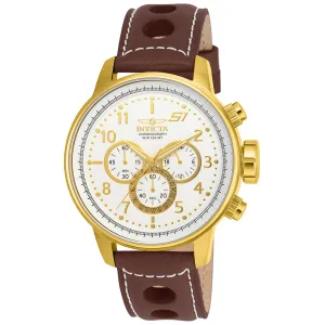 INVICTA S1 Rally Men's 48mm Stainless Steel   14K Gold Gold Gold Antique Silver dial VD54 Quartz