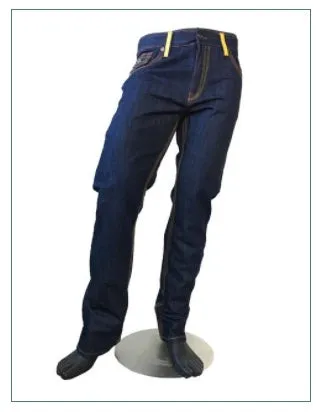Jeans with Alligator Leather Trim