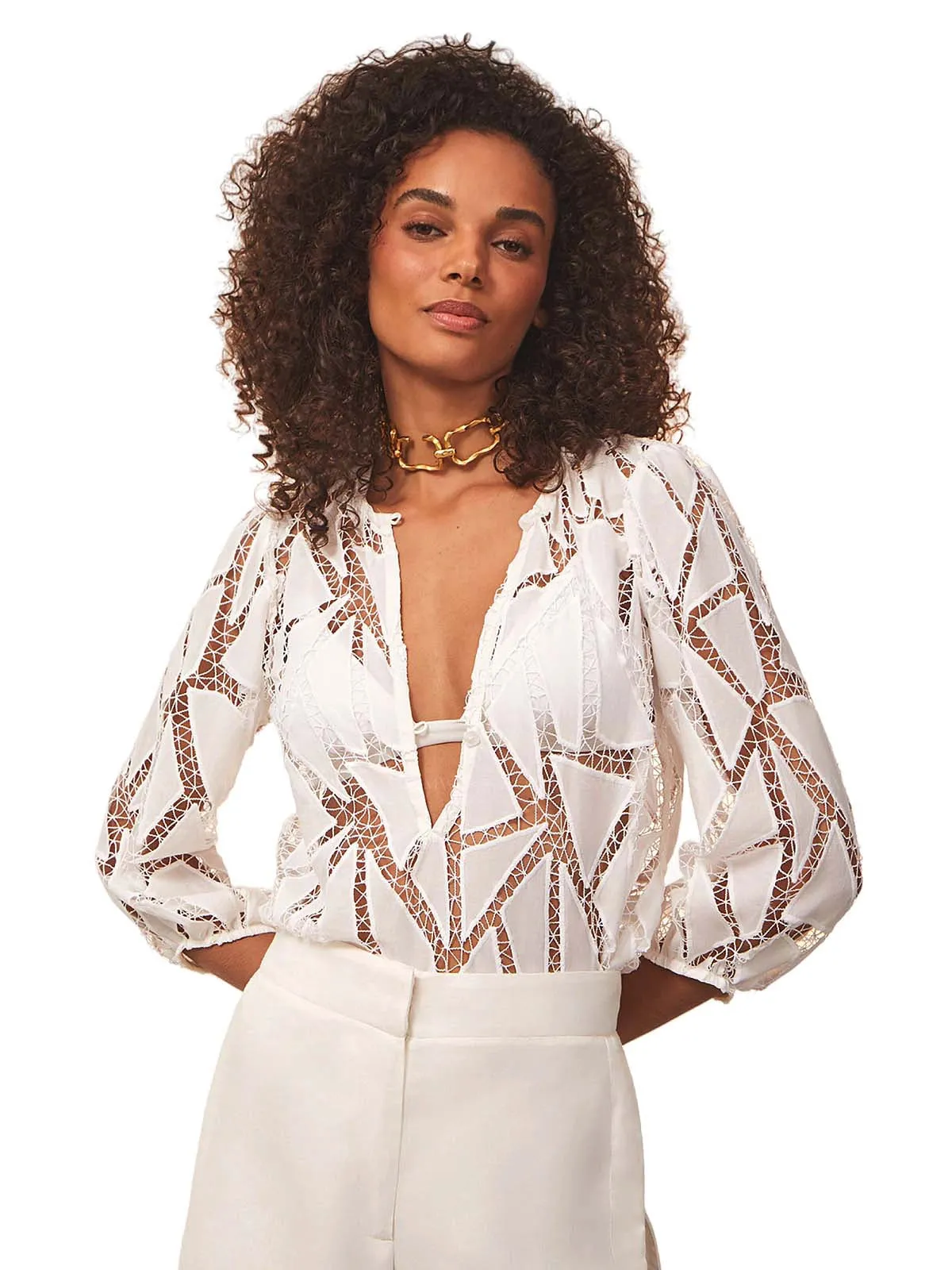 Julieta Blouse-Bree Pants ::RET