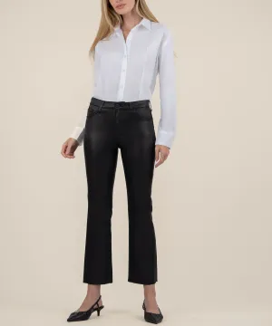 Kelsey Coated High Rise Ankle Flare - FINAL SALE
