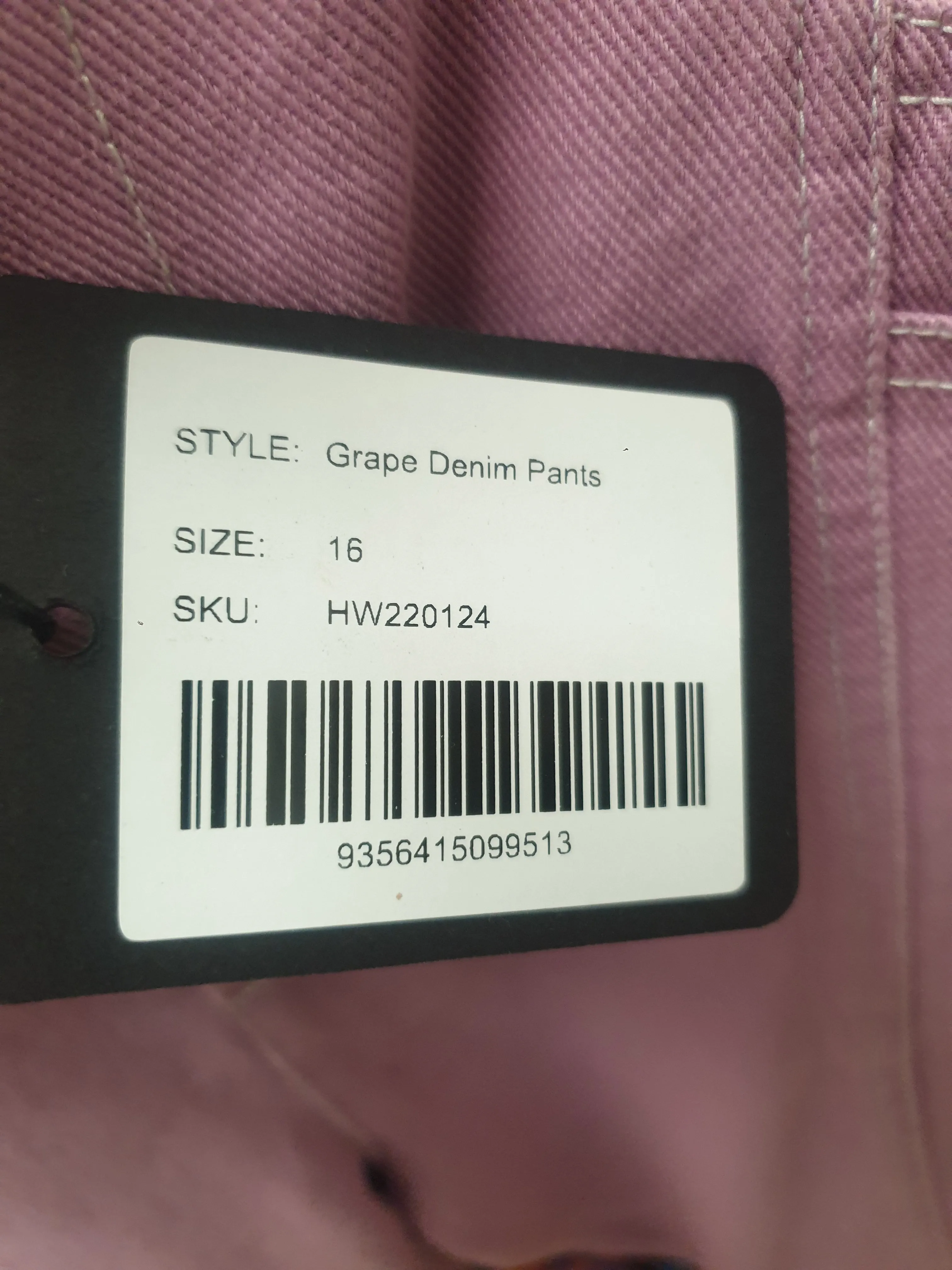 Kip & Co purple denim jeans size 16