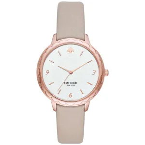 KS ANALOG WATCH 0 JWL SS LEATHER STRAP