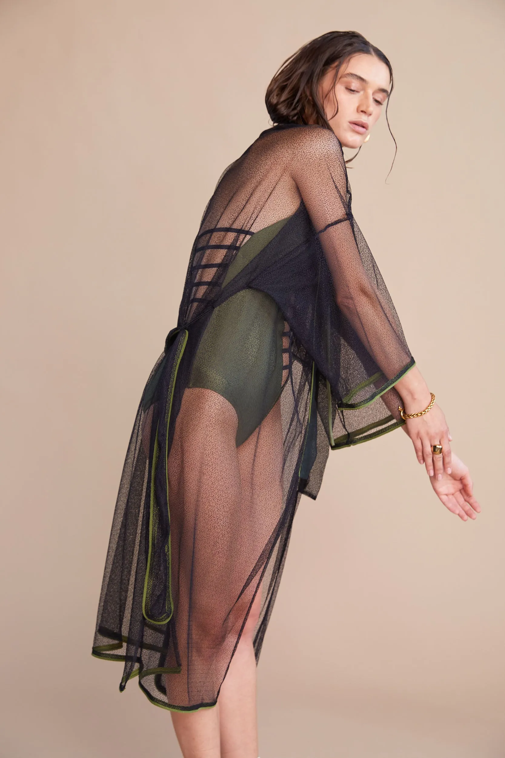 Lace Wrap Kimono Dress- MADE TO ORDER