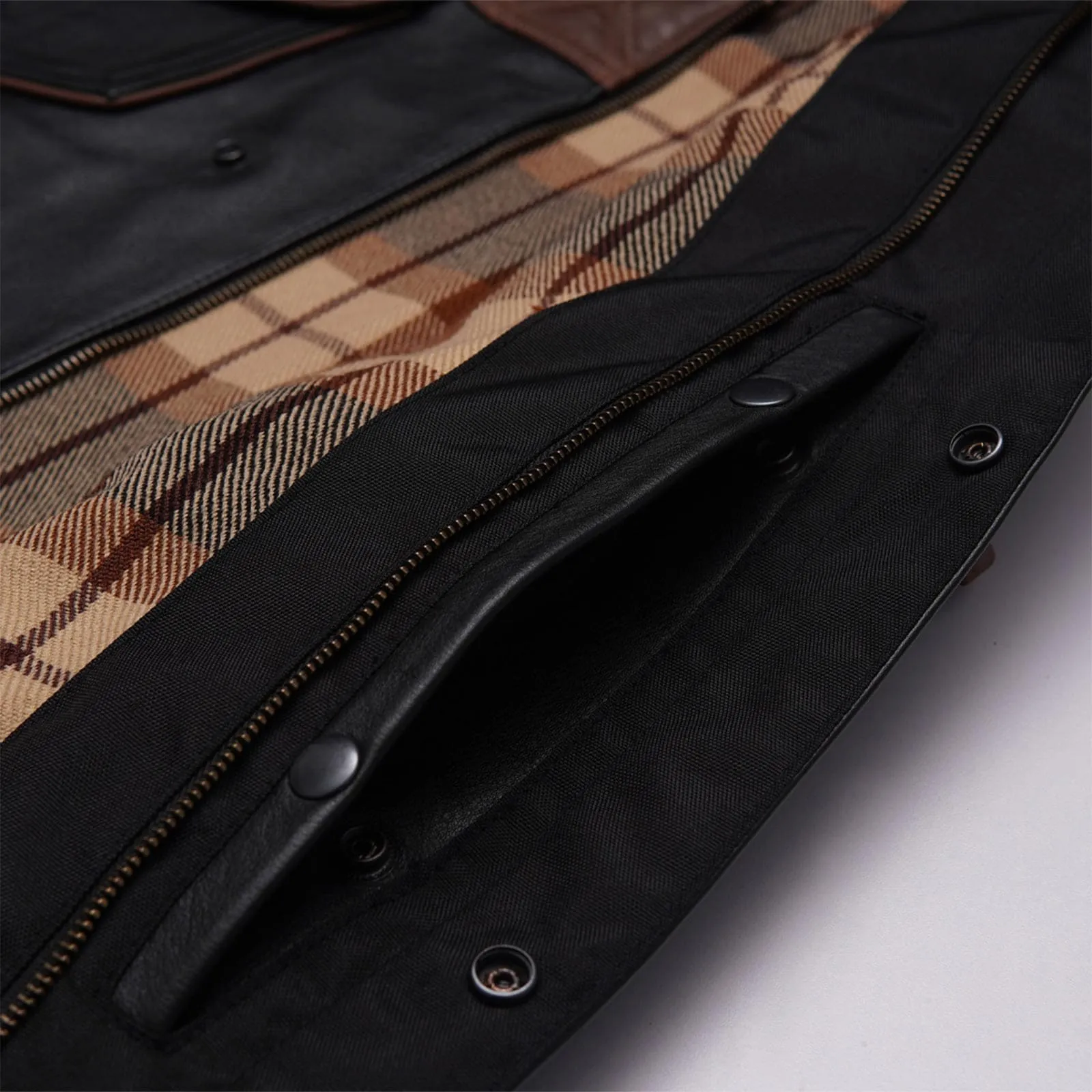 Leatherick Brown Diamond Stitch Custom Biker Vest