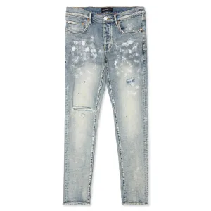 Light Indigo Paint Blowout Jeans