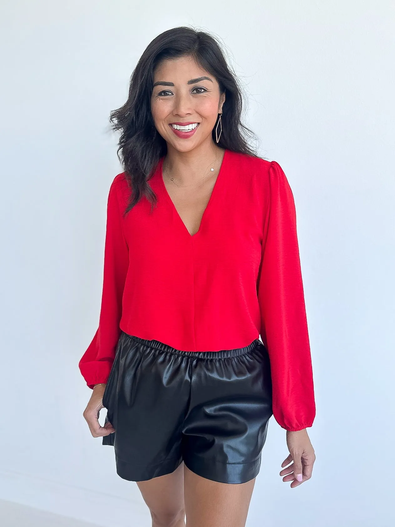 Lily Faux Leather Shorts