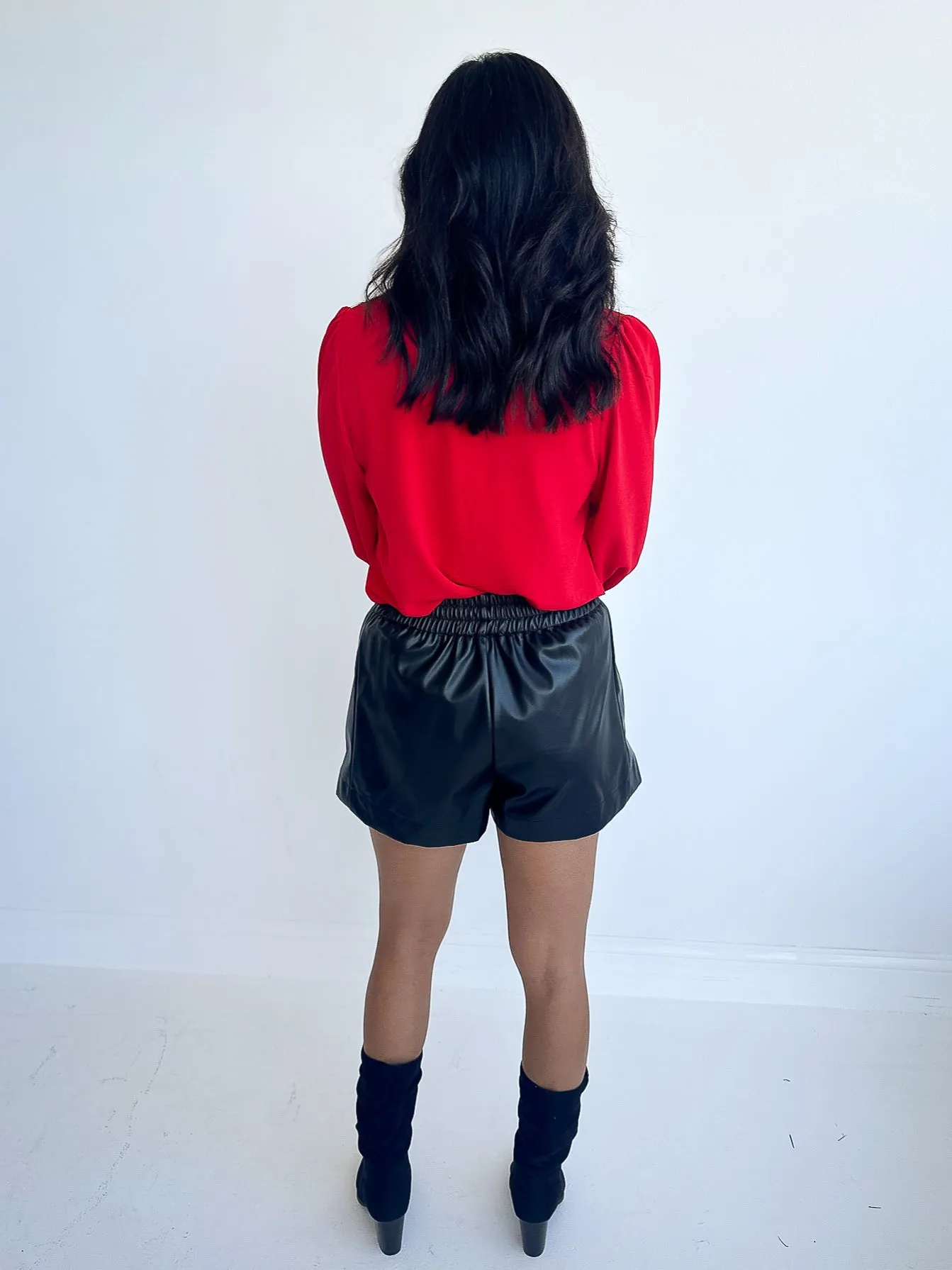 Lily Faux Leather Shorts