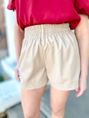 Lily Faux Leather Shorts